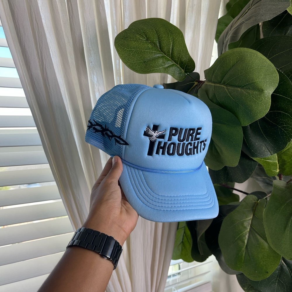 Blue hat